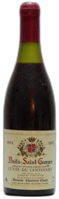 photo du vin 1992 Chauvenet-Chopin, Nuits-Saint-Georges Cuvée du Centenaire