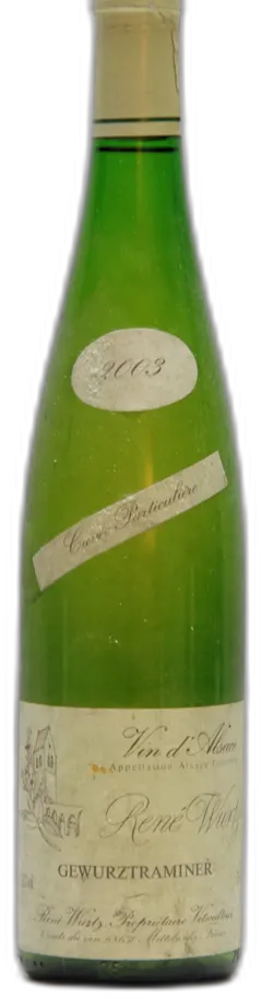 illustration du vin 2003 René Wurtz, Gewurztraminer Cuvée Particulière