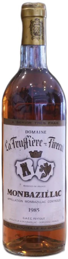 photo du vin Montbazillac 1985 la Truffiere Tirecul