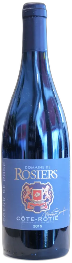 vue du vin Cote Rotie 2015 Domaine Rosiers