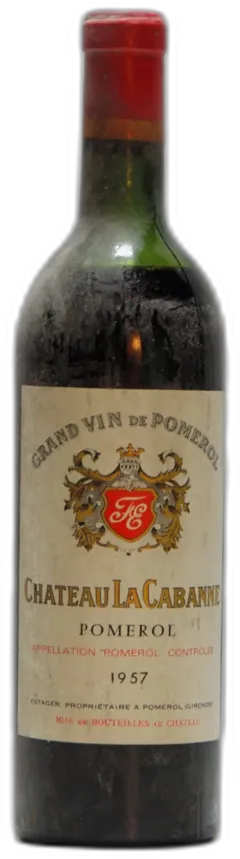 vue du vin 1957 Château la Cabanne, Pomerol