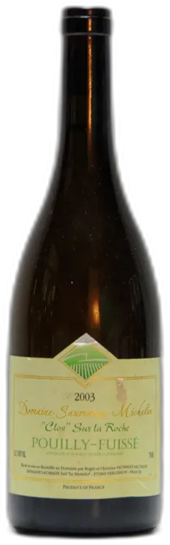 vue du vin 2003 Domaine Saumaize Michelin, Pouilly-Fuissé Clos Sur la Roche