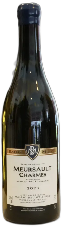 vue du vin Ballot-Millot Meursault 1er Cru "Genevrières" 2020