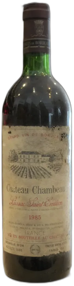 photo du vin Lussac Saint Emilion 1985 Chateau de Chambeau