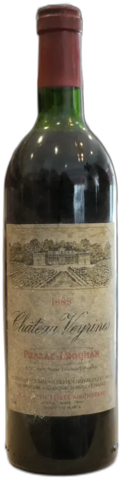 vue du vin Pessac Leognan 1988 Chateau Veyrines