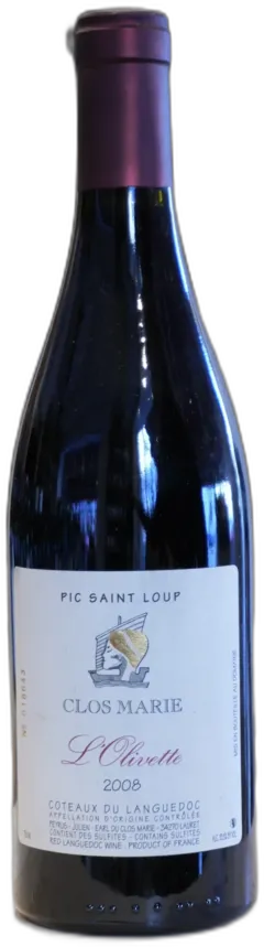 photo du vin Pic Saint-Loup Clos Marie Cuvée Simon Christophe Peyrus et Françoise Julien