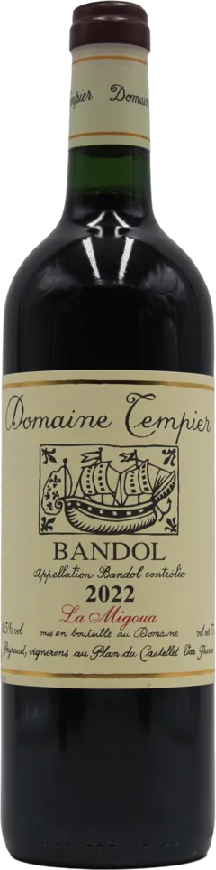 vue du vin Domaine Tempier Lulu & Lucien 2023