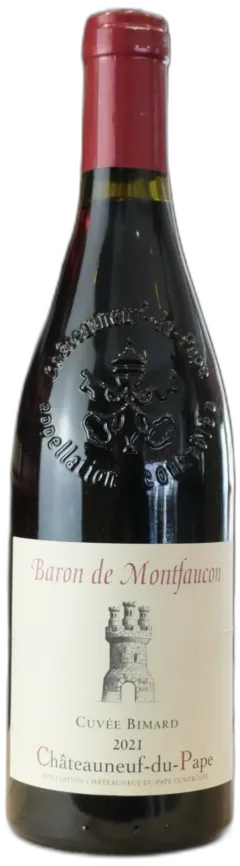 capture du vin Aop Chateauneuf du Pape Cuvee Bimard 2021 Baron de Montfaucon