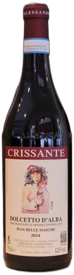 vue du vin Dolcetto d’Alba 2023 Crissante Alessandria