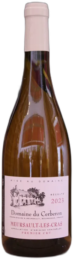 vue du vin Meursault 1er Cru "Clos des Cras" 2023 Cerberon