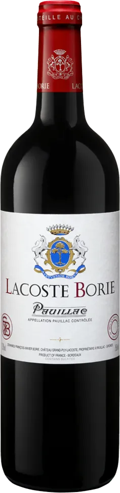 vue du vin Grand Puy Lacoste 1975 Promo