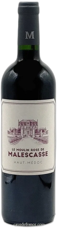 vue du vin Haut-Médoc Aoc le Moulin Rose Château Malescasse 2021