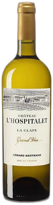 photo du vin la Clape Château l’Hospitalet la Réserve Blanc 2022 Gérard Bertrand
