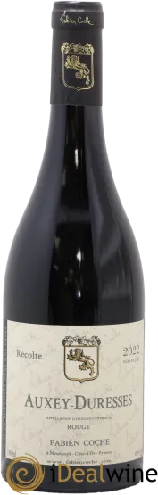 photo du vin Fabien Coche Auxey Duresses Rouge 2021