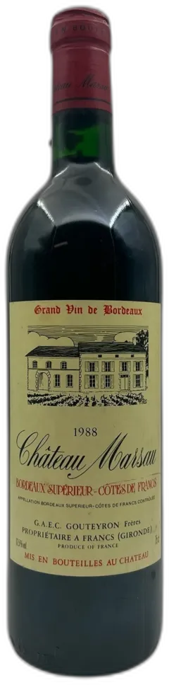 illustration du vin Château Marsau Aoc Côtes de Francs