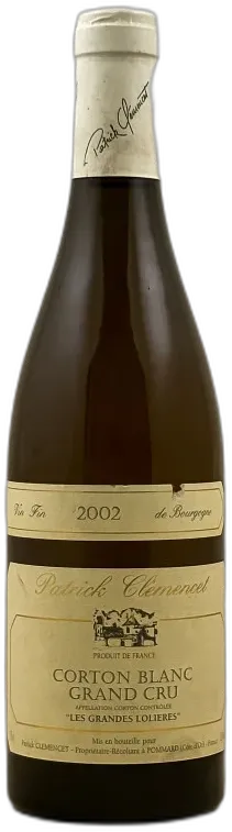 photo du vin Patrick Clémencet Corton "les Grandes Lolières" 1998