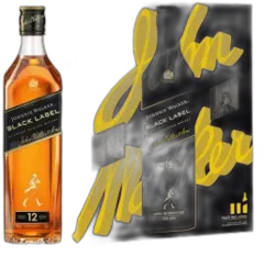 photo du vin Johnnie Walker Black Label 12 Ans 2 Verres