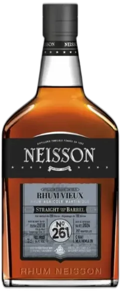 photo du vin Martinique Neisson Straight From The Barrel 6 Ans Fut 261 Chai Mainmain