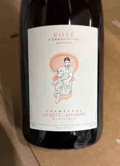 image du vin Domaine Jacques Lassaigne Champagne Brut Nature "d'Emmanuel(le)" Rosé nv