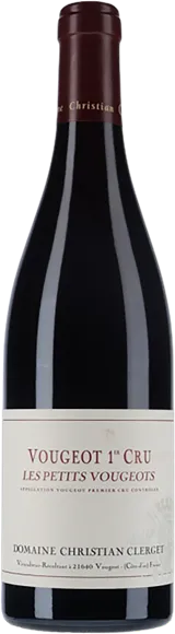 vue du vin Domaine Christian Clerget "les Petits Vougeots" 1er Cru Vougeot Rouge Bio
