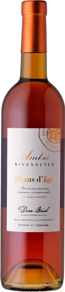 vue du vin Rivesaltes Vin Doux Naturel Ambré 10 Ans d’Age Blanc Dom Brial