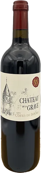 vue du vin Côtes de Bourg Rouge 2019 Château de la Grave