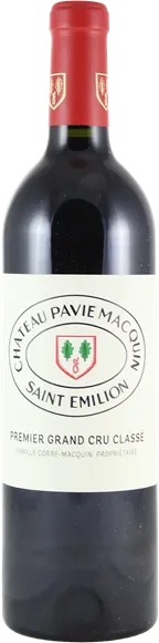 vue du vin Château Pavie-Macquin Saint-Emilion Grand Cru Rouge 2017