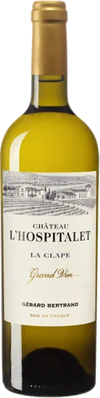photo du vin la Clape Château l’Hospitalet la Réserve Blanc 2022 Gérard Bertrand