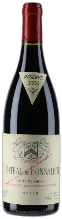 photo du vin Côtes-du-Rhône Cuvée Syrah Château de Fonsalette