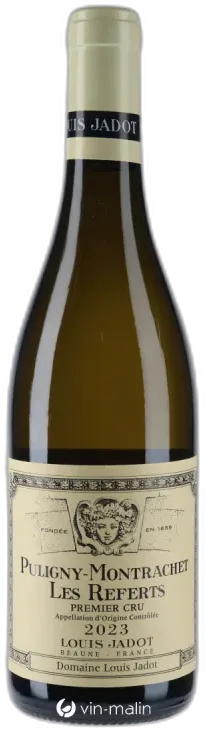 vue du vin Domaine Louis Jadot Puligny-Montrachet 1er Cru "les Folatières" 2023