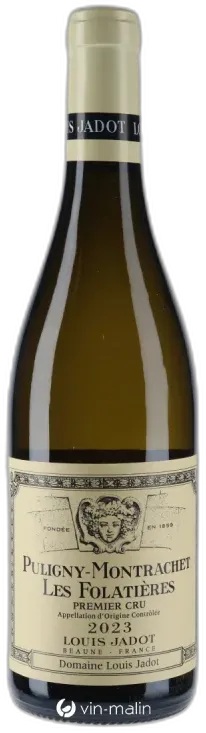vue du vin Domaine Louis Jadot Puligny-Montrachet 1er Cru "les Folatières" 2023