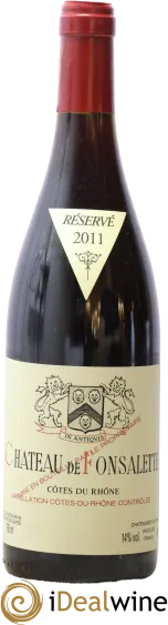 photo du vin Côtes-du-Rhône Cuvée Syrah Château de Fonsalette