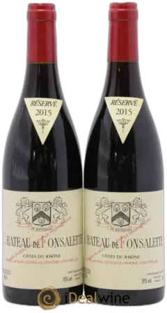 photo du vin Côtes-du-Rhône Cuvée Syrah Château de Fonsalette
