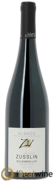 vue du vin Pinot Noir Bollenberg 2020 Valentin Zusslin