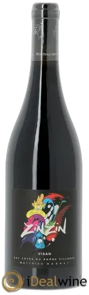 photo du vin Côtes du Rhône Villages Visan Zinzin 2021 Domaine du Coulet Matthieu Barret