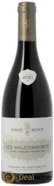 vue du vin Albert Bichot Domaine du Clos Frantin Vosne-Romanée 1er Cru les Malconsorts