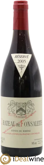 photo du vin Côtes-du-Rhône Cuvée Syrah Château de Fonsalette
