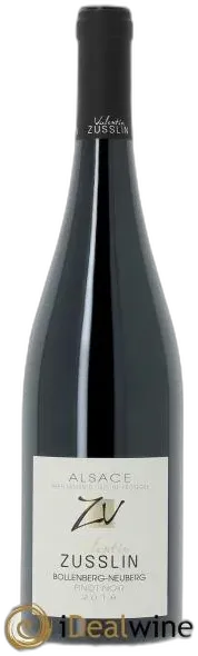 vue du vin Pinot Noir Bollenberg 2020 Valentin Zusslin