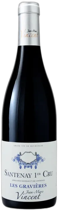 image du vin Santenay Aoc 1er Cru Rouge les Gravières Jean-Marc Vincent 2022