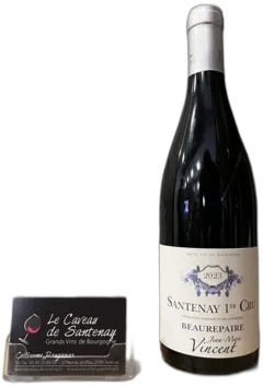 image du vin Santenay Aoc 1er Cru Rouge les Gravières Jean-Marc Vincent 2022