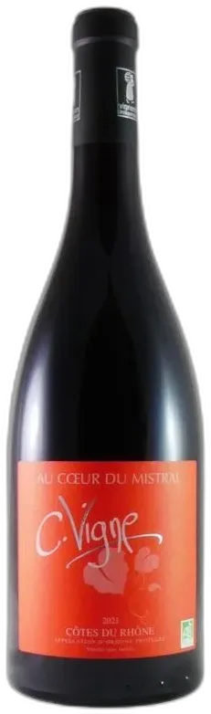 illustration du vin Au Coeur du Mistral Claudine Vigne