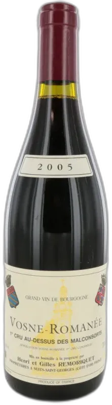 vue du vin Magnum Vosne-Romanée Premier Cru Aux Dessus des Malconsorts