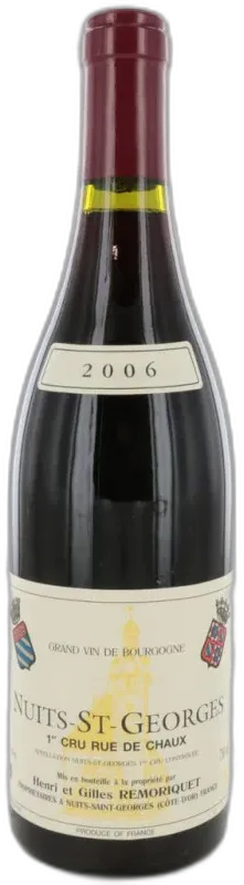 photo du vin Domaine Remoriquet Nuits-Saint-Georges 1er Cru Rue de Chaux Rouge 2018