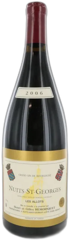 photo du vin Domaine Remoriquet Nuits-Saint-Georges les Allots Rouge
