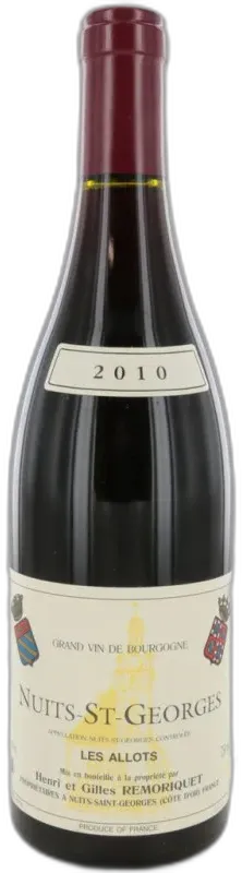 photo du vin Domaine Remoriquet Nuits-Saint-Georges les Allots Rouge