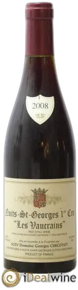 photo du vin Chicotot Nuits Saint Georges 1er Cru les Rues de Chaux 2005
