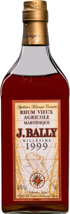 photo J. Bally Rhum Vieux Agricole de Martinique “Millésime“ Brun 1999 43° Giftbox