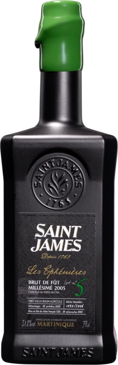 photo Saint James Rhum Vieux Agricole de Martinique “les Ephémères N°5“ Brun 2005 51 8° Giftbox