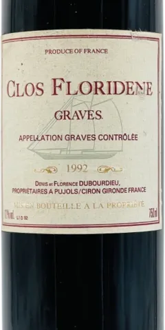 illustration du vin Clos Floridene