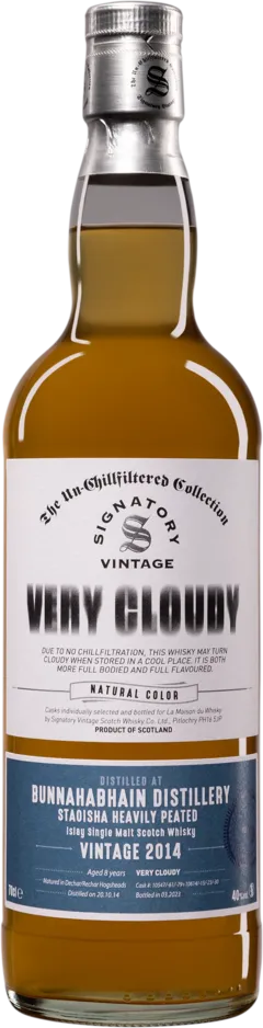 photo du vin Signatory Vintage Single Malt Scotch Whisky 8 Ans Bunnahabhain Very Cloudy Giftbox